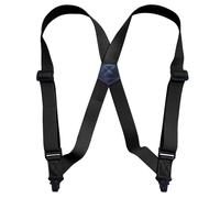 Hosenträger Suspender Hosenträger Für Männer 3,8 cm/1,5 Zoll Breite Heavy Duty Big Tall Trucker Hosenträger Verstellbare Kunststoff-Seiten Klemmer Hosenträger Papa Geschenk Schwarz