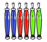 HOSPAOP 6 Stück LED Blinklicht Schulranzen Kinder, 3 Modi Reflektoren Rucksack Licht, Reflektierende Anhänger Sicherheitslicht für Schulranzen Rucksack Laufen Joggen Kinderwagen