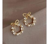 Hosrivae Minimalistische Schmetterlingsohrringe für Frauen - leichte Ohrstecker, eleganter Modeschmuck zum Tragen und für besondere Anlässe, Weiß (1 Paar)