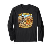 Hot Doggin It Oatman Arizona Lustig Langarmshirt