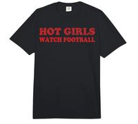 Hot Girls Watch Football Comfort Colors Adult Heavyweight T-Shirt