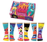 Hot Heads Gesichter Oddsocks Socken in 37-42 im 6er Set - Strumpf