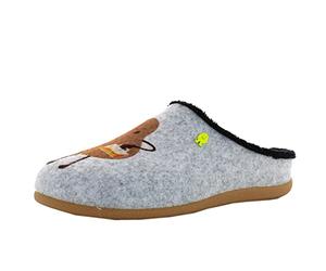 HOT POTATOES Bezau, Hausschuh Herren, Gris, 46 EU