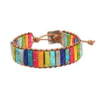 Hotainoys Chakra-Armband, verstellbarer Schmuck, geflochtene Armbänder, Chakra-Stein, Kristallschmuck für Damen und Mädchen, Steinarmband