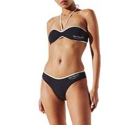 Hotel Karl Rib Halter Bandeau Women Swimwear Top Black M