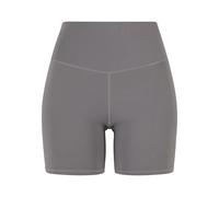 Hotpants URBAN CLASSICS "Urban Classics Ladies Cycling Hot Pant Ladies Cycling Hot Pant", Damen, Gr. S, US-Größen, grau (senior grau), 80% Nylon, 20% Elasthan, unifarben, skinny fit, Hosen (18957623-S