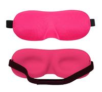 HotPink 3D-Schlafmaske für Damen & Herren, 100% Verdunkelungs-Augenmaske mit Nasensteg, ultraweicher Schaumstoff-Augenschutz, verstellbarer Riemen für Reisen, Nickerchen, Meditation, lichtblockierende