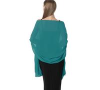 Hotshawl Chiffon Schals und Wraps für Abendkleider Frauen Elegant Weich Schal Braut Schal Hochzeit Stola, Tee Grün (Chiffon), Einheitsgröße