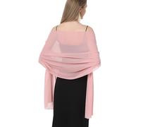 Hotshawl Chiffon Schals und Wraps für Abendkleider Frauen Elegant Weich Schal Braut Schal Hochzeit Stola, Rouge (Chiffon), Einheitsgröße