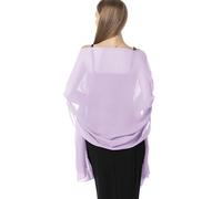 Hotshawl Chiffon Schals und Wraps für Abendkleider Frauen Elegant Weich Schal Braut Schal Hochzeit Stola, Flieder (Chiffon), Einheitsgröße