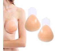 HOTSO Klebe BH für Frauen, Invisible Bra für Klebe BH Push Up Haut Freundlich Bequem Unsichtbare Push Up BH für Ballkleid, Silikon Wiederverwendbare Trägerlosen BH Brautkleid Passt Für A-E Cups