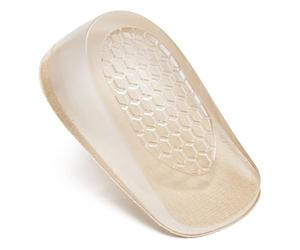HOUDERCO 2 Paare Unsichtbare Einlegesohlen Fersenerhöhung für Herren Rutschfeste Elastische Half Pads aus E tpu und Gel Stoßdämpfende Waschbare Schuhpolster zur Diskreten Höhenerhöhung und