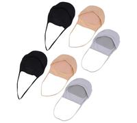 HOUDERCO Füßlinge für Damen 3 Paar Unsichtbare Vorfußsocken mit Elastischem Bund Rutschfest für Sommer und Pumps