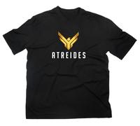 House Atreides T-Shirt, Logo Crest Wappen Zeichen Symbol Arrakis Dune sandwurm, L, Schwarz