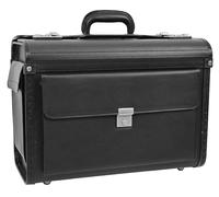House Of Leather Pilotenkoffer aus Kunstleder, Doppel-Kombinationsschloss, Aktentasche, leicht, Business-Profis, Reisetasche, Skyward