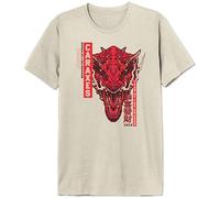 House of the Dragon Herren Mehoftdts024 T-Shirt, Natur, S