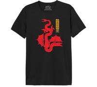 House of the Dragon MEHOFTDTS022 Herren T-Shirt Drachen, Schwarz, Größe L, Schwarz, L