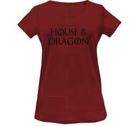 House Of the Dragon WOHOFTDTS012 T-Shirt, Rot, M Damen, rot, M