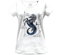 House Of the Dragon WOHOFTDTS013 T-Shirt, Weiß, XL Damen, weiß, X-Large