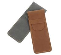 Housoutil 2 Stück Etui doppelmäppchen federmäppchen stiftbox stiftetasche zeichnertasche Beutel Fall Füller Brunnen Inhaber Schutztasche für Stifte Füllfederhaltertasche Stifttaschen Leder