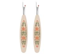 Housoutil 2 Stück Nahttrenner aus Rostfreiem Edelstahl mit Ergonomischem Griff Scharfem Fadenabschneider Tragbares Nähwerkzeug für Kleidungsreparatur und Stickarbeiten