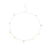 Housoutil Goldene Pailletten Taillenkette aus Langlebiger Legierung mit Verstellbarem Design Modische Bikini Körperkette für Frauen als Schöne Körperbauchkette zum Sommerurlaub