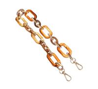 Housoutil Handtaschen Kettenriemen aus Resin Metall Ersatz Taschenkette mit Schnallen Universeller Handtaschengurt für Selbstgemacht Reparatur