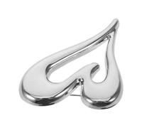 Housoutil Herzförmige Brosche aus Legierung mit Bedeutungsvollem Design und Vielseitigem Stil Elegante Anstecknadel für Alltag und Besondere Anlässe in Silber