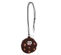 Housoutil Kreative Cartoon Halsgeldbörse aus Plüsch mit Cookie Design Multifunktionaler Reise Schmuckbeutel und Münz und Kopfhörerhalter für Tägliche Ausflüge bei Mädchen