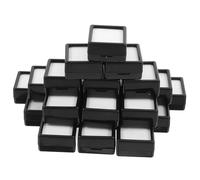 Housoutil Schmuckaufbewahrungsbox 70 Stück aus Transparentem Kunststoff Quadratische Edelstein Displayboxen mit Sichtfenster Kleine Schmuckkästchen für Präsentation und Schutz von