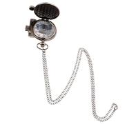 Housoutil Vintage Retro Taschenuhr aus Legierung mit Klappdeckel | Damen und Herren, Silberfarben, Mechanisches Uhrwerk, Erinnerungsstück mit Stilvoller Optik