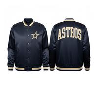 Houston Astros New Era USA EDITION Stitched Satin MLB Jacke Navy - L
