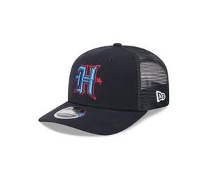 Houston Texans "H" New Era 2025 NFL Team Collection 9SEVENTY Stretch Snap Trucker Cap Navy - ONE SIZE