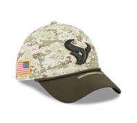Houston Texans New Era 2025 NFL Salute to Service 39THIRTY Flex Fit Cap Camouflage - M/L