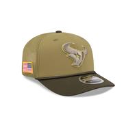 Houston Texans New Era 2025 NFL Salute to Service 9SEVENTY Trucker Cap Grün - ONE SIZE