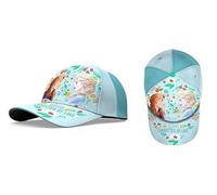 HOVUK® Sommer Baseball Cap Hut Mädchen Zubehör 3+Y mit Farbe mit beliebten TV Disney Charakteren, Prinzessin (Hellblau + Hellrosa), Small