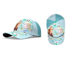 HOVUK® Sommer Baseball Cap Hut Mädchen Zubehör 3+Y mit Farbe mit beliebten TV Disney Charakteren, Prinzessin (Hellblau + Hellrosa), Small