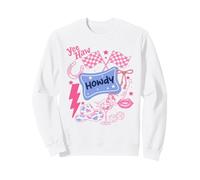 Howdy Cowgirl Western Party, Retro-Rennspaß Sweatshirt