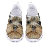 Howilath 3D Yorkshire Terrier Loafers Casual Laufschuhe Reise Trainer Leichte Sportschuhe für Erwachsene Unisex-38