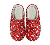 Howilath Christmas Penguin Snowflake Erwachsene Unisex-Slip-on-Hausschuhe für lässige Baumwollhausschuhe im Schlafzimmer-Spa-Hotel-40-41