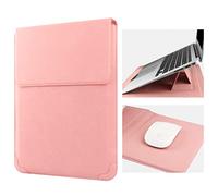 HoYiXi 13.3 Zoll Laptop Hülle Tasche mit Ständer Kompatibel mit MacBook Air M2 M1 2022-2018/MacBook Pro 13 2022-2016/Surface Pro 8/Surface Go 3 13-13.3'' Dell Lenovo HP ASUS Acer Huawei PC, Rosa