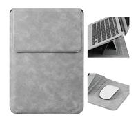 HoYiXi 14 Zoll Laptop Hülle mit Standfunktion für Mac Book Pro 14 2021/ASUS Vivobook 14/HP Pavilion X360/IdeaPad 14/Dell HP ASUS Acer Huawei Matebook 14'', kompatibler 13,3-14'' PC, Hellgrau