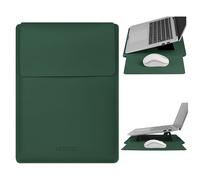 HoYiXi 15.6 Zoll Laptop Hülle mit klappbarem Ständer Kompatibel mit MacBook Pro 16/15.4'' MacBook Pro 15/Mac Air 15,15-16'' pc case for HP, Dell, Acer, Asus,15 Zoll Laptop Sleeve case,Dunkelgrün