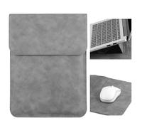 HoYiXi 17,3'' Laptop Hülle mit Ständer und magnetischem Verschluss für HP Essential 17/ HP Pavilion Envy 17, kompatibel mit IdeaPad/LG Gram/ASUS/Dell/ROG Strix/Acer 17-17,3 Zoll Laptop Sleeve, grau