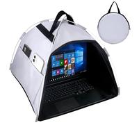 HoYiXi Universal Laptop Sonnenschutz und Privatsphäre Faltbarer Schutz für Outdoor-Reisen Sonnenblende für 13-16 Zoll MacBook Air Pro Dell Asus PC, (mit Patenten), Grau