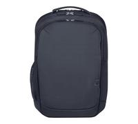 HP 16-Zoll-Laptop-Rucksack für den Alltag, wasserabweisend, 600D recycelter Kunststoff, gepolstertes Laptopfach, Schlüsselanhänger, Polyester, Grau, A08JXAA