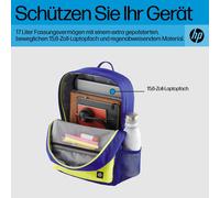 HP - Campus - Notebook-Rucksack - 39,6 cm (15.6") - Blau, gelbgrün (7J596AA) - PayPal 0% Finanzierung