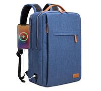 Hp hope Laptop Rucksack Business Rucksack Damen, Rucksäcke Herren 15,6 Zoll Laptop, 22L Handgepäck Reisetasche mit USB-Anschluss, Wasserdicht Backpack Reisen Arbeit Flugzeug Blau