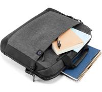HP Renew Reise-Laptop-Tasche 15,6 Zoll, Wasserabweisende Laptoptasche mit Trolley-Gurt, gepolstertem Laptop-Fach, Fächern für Zubehör und Dokumente, Grau