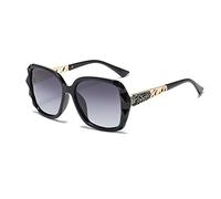 HPIRME Big Box polarisierte Sonnenbrille, Damensonnenbrille, runde Brille, Damen, C1, Einheitsgröße